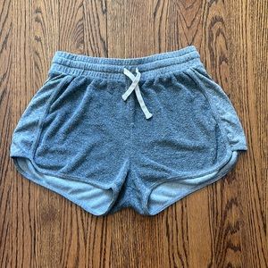 Marine Layer Medium Grey Fuzzy Shorts
